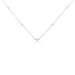 Collier Vashti Argent Blanc Oxyde De Zirconium - Colliers fantaisie Femme | Histoire d&rsquo;Or