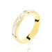 Alliance Effet Epi Mat Ruban Plat Or Bicolore - Alliances Unisex | Histoire d’Or