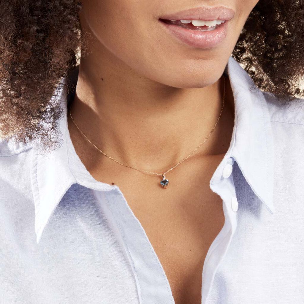 Collier Or Jaune Clothilde Topaze - Colliers Femme | Histoire d’Or
