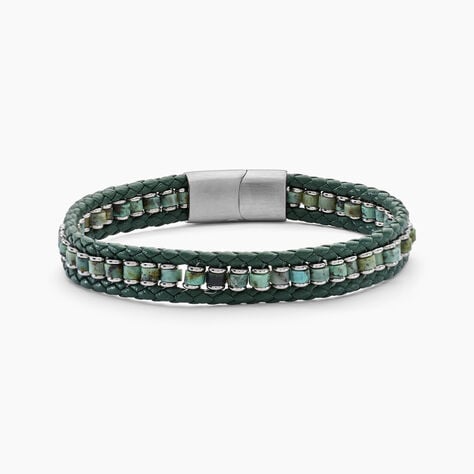 Bracelet Alassio Acier Blanc Turquoise - Bracelets Homme | Histoire d&rsquo;Or