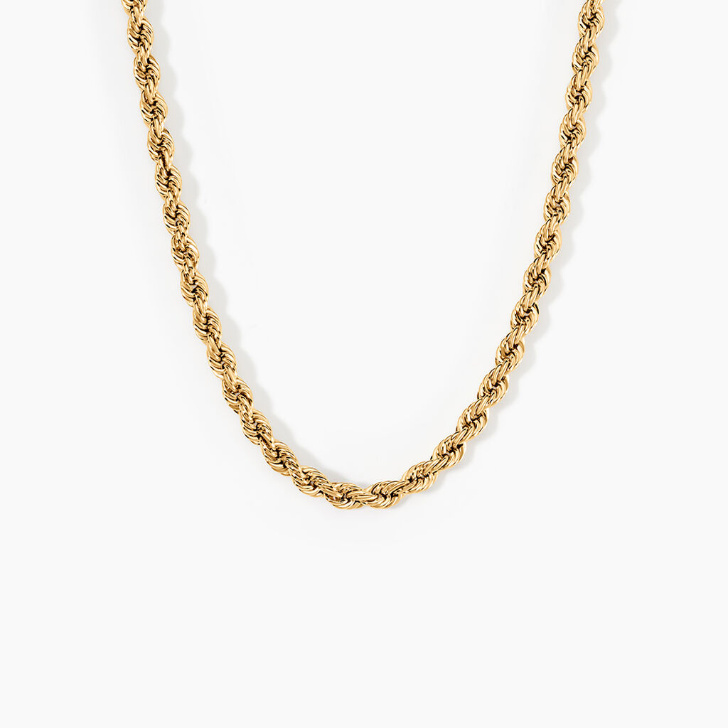 Collier Cordelia Maille Corde Or Jaune - Chaines Femme | Histoire d&rsquo;Or