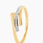 Bague Melia Or Jaune Diamant - Bagues avec pierre Femme | Histoire d&rsquo;Or