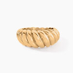 Bague Amae Plaque Or Jaune - Bijoux sans pierre Femme | Histoire d&rsquo;Or