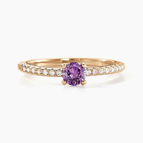 Bague Mireilla Plaqué Or Doré Oxyde De Zirconium - Bagues solitaires Femme | Histoire d’Or