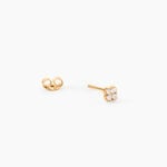 Boucles D'Oreilles Puces Magella Plaqu&eacute; Or Jaune Oxyde De Zirconium - Boucles d'oreilles fantaisie Femme | Histoire d&rsquo;Or