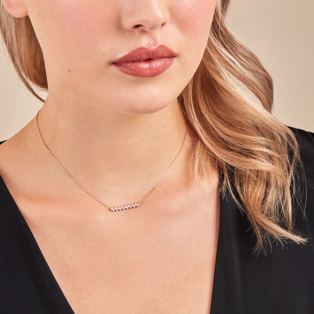 Collier Jodene Or Jaune Diamant Synthétique - Colliers Femme | Histoire d’Or