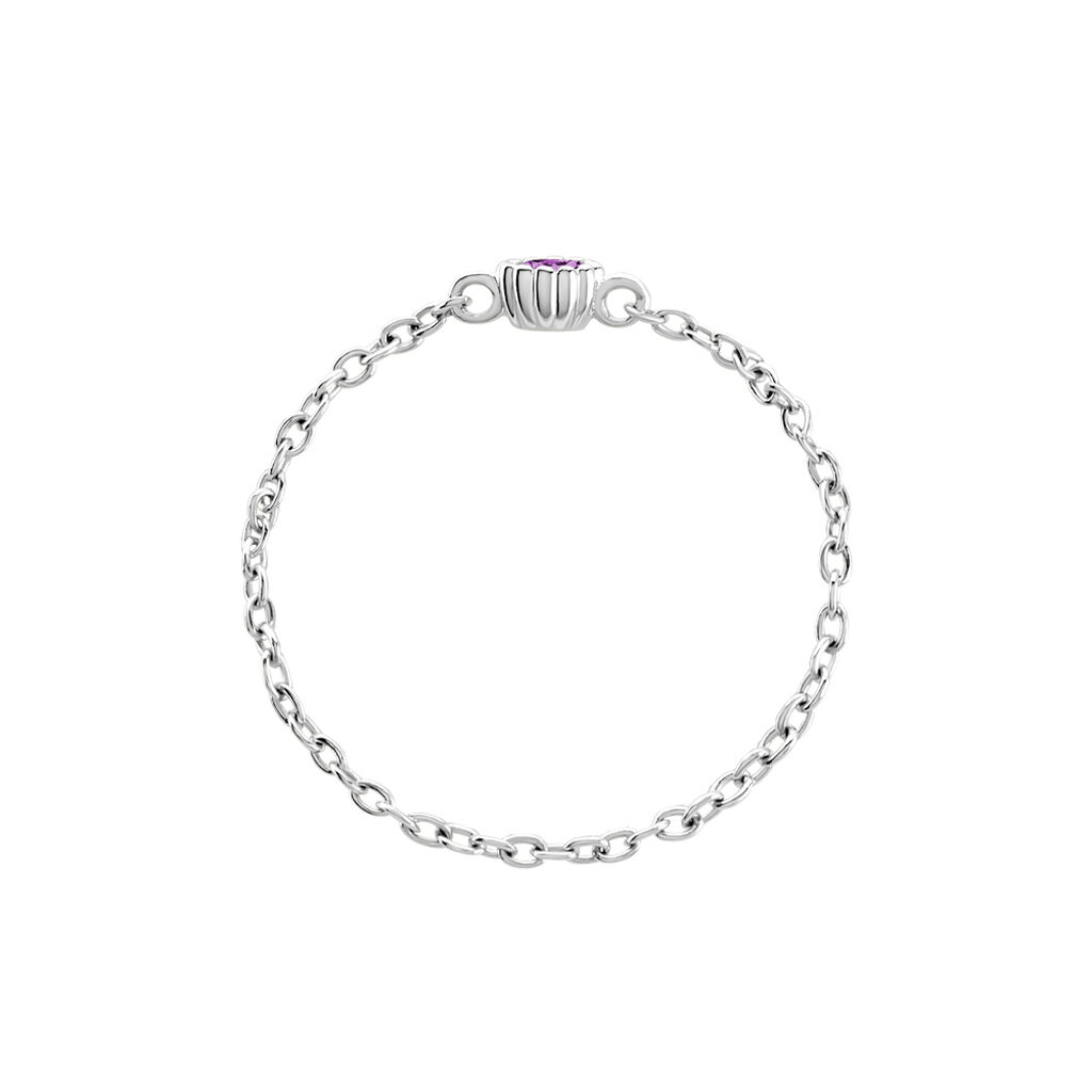Bague Rio Argent Blanc Oxyde De Zirconium - Bagues solitaires Femme | Histoire d’Or