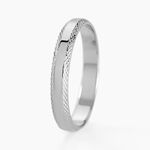 Alliance Beritan Demi Jonc Classique Argent Blanc - Alliances Famille | Histoire d&rsquo;Or