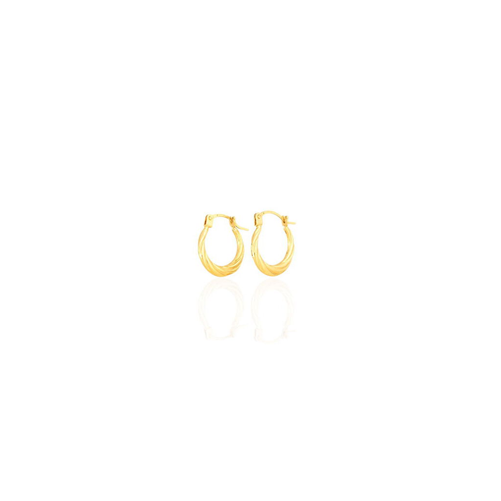 Créoles Or Jaune Anaitz - Boucles d'oreilles créoles Femme | Histoire d’Or
