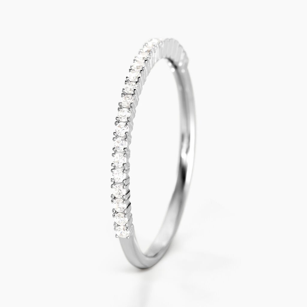 Alliance Julietta Or Blanc Oxyde De Zirconium - Alliances Femme | Histoire d&rsquo;Or
