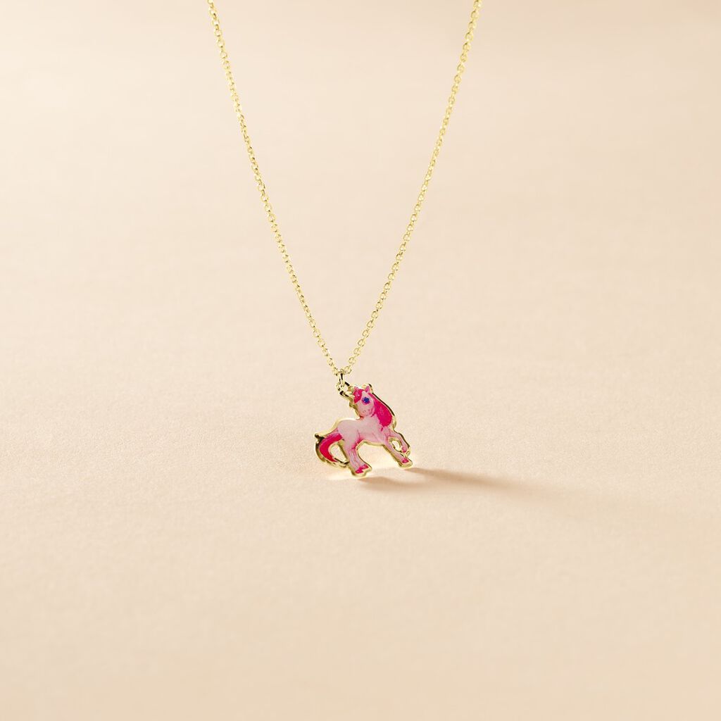Collier Fantasila Cheval Or Jaune - Colliers Enfant | Histoire d&rsquo;Or