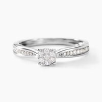 Bague Celia Or Blanc Diamant
