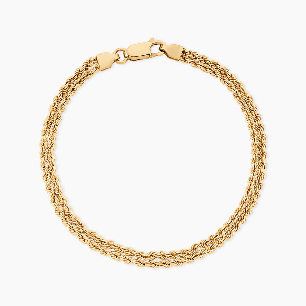 Bracelet Cordelia Argent Dor&eacute; A L'Or 750/1000 - Bijoux sans pierre Femme | Histoire d&rsquo;Or