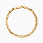 Bracelet Cordelia Argent Dor&eacute; A L'Or 750/1000 - Bijoux sans pierre Femme | Histoire d&rsquo;Or
