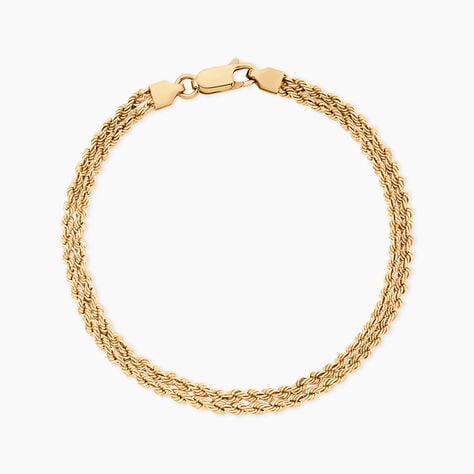 Bracelet Cordelia Argent Dor&eacute; A L'Or 750/1000 - Bijoux sans pierre Femme | Histoire d&rsquo;Or