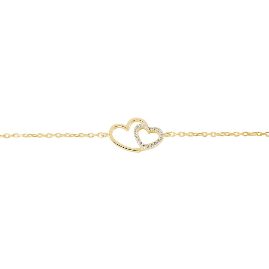 Bracelet Alexandra Plaqué Or Jaune Oxyde De Zirconium - Bracelets Femme | Histoire d’Or