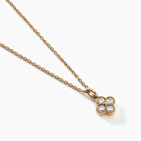 Collier Laurelle Plaqué Or Doré Oxyde De Zirconium - Colliers fantaisie Femme | Histoire d’Or