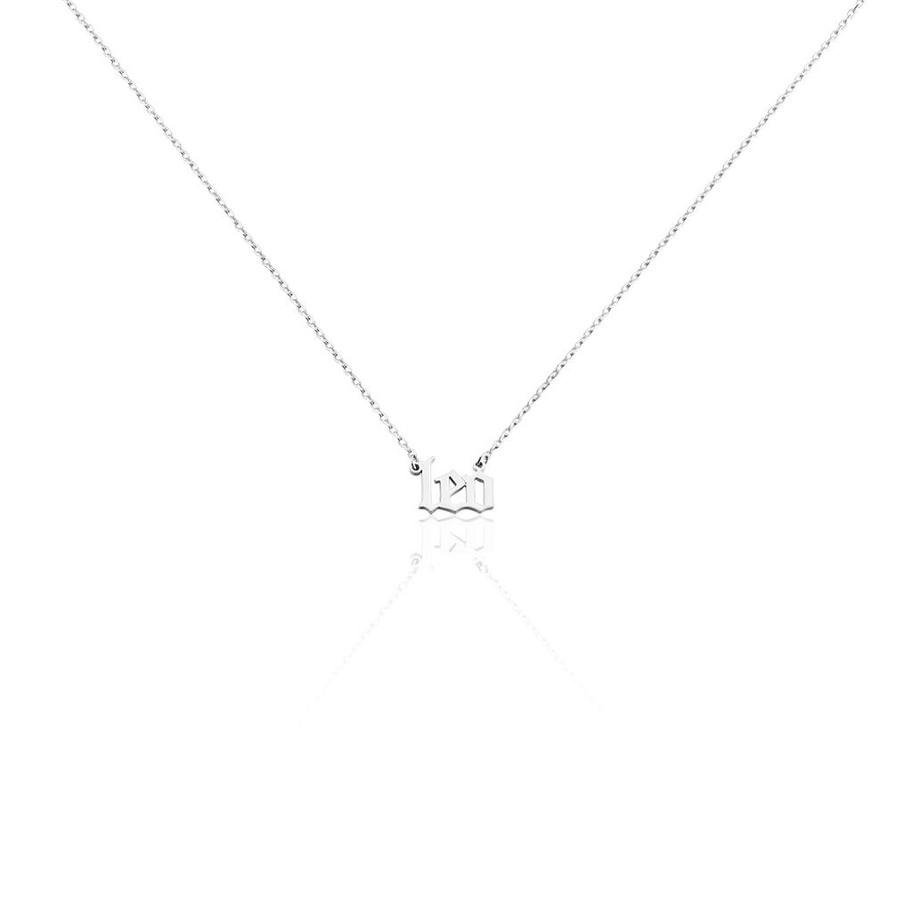 Collier Argent Blanc Astro