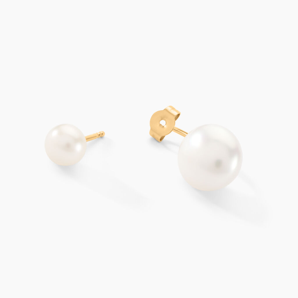 Bijoux D'oreilles Metisse Or Jaune Perle De Culture - Ear cuffs Femme | Histoire d’Or