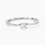 Bague Solitaire One Platine Blanc Diamant - Bagues solitaires Femme | Histoire d&rsquo;Or
