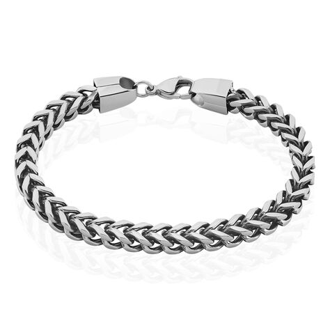 Bracelet Manuel Acier Blanc - Bracelets cha&icirc;ne Homme | Histoire d&rsquo;Or