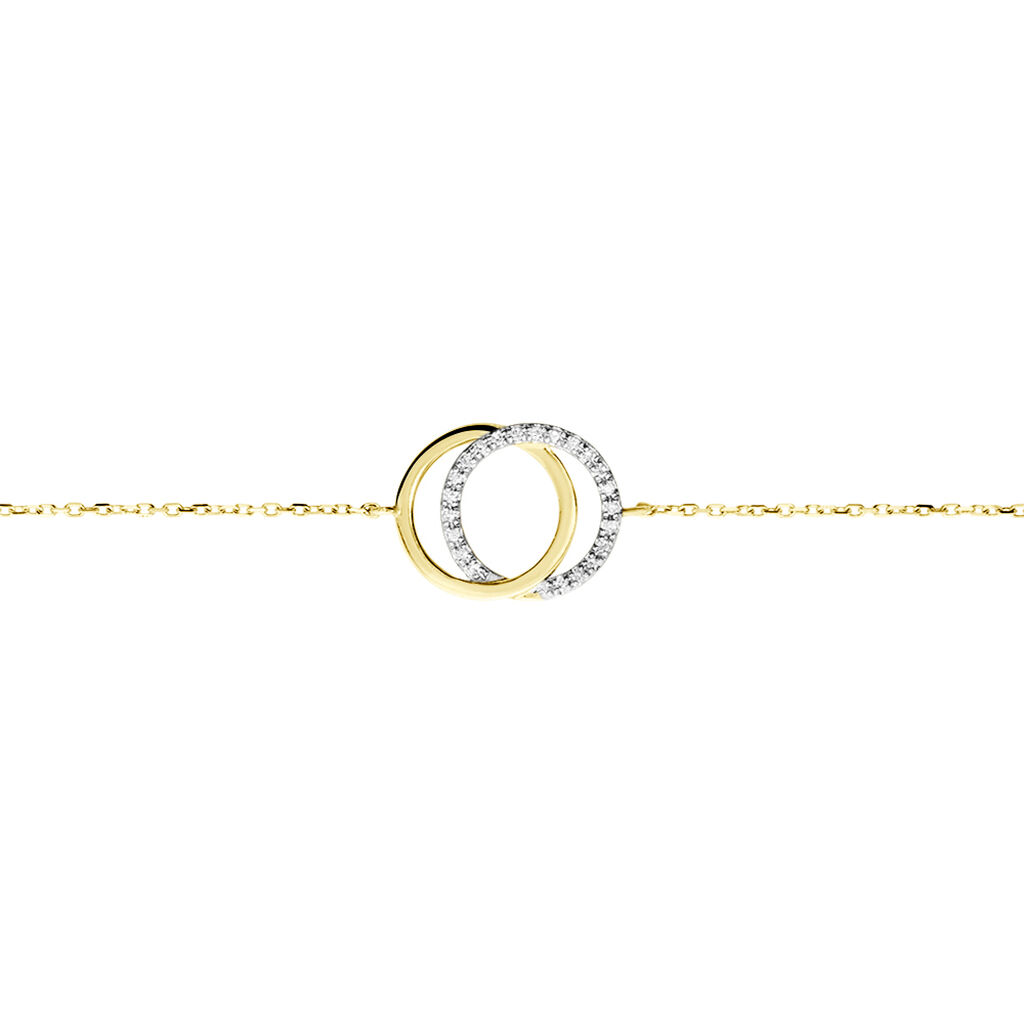 Bracelet Or Jaune Tresha Diamants - Bracelets Femme | Histoire d’Or
