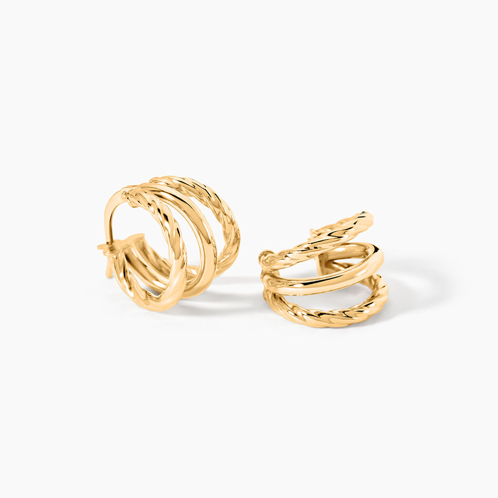 Cr&eacute;oles Tamati Or Jaune - Boucles d'oreilles cr&eacute;oles Femme | Histoire d&rsquo;Or