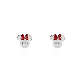 Boucles D'oreilles Puces Disney Acier Blanc Cristaux - Boucles d'oreilles fantaisie Femme | Histoire d’Or