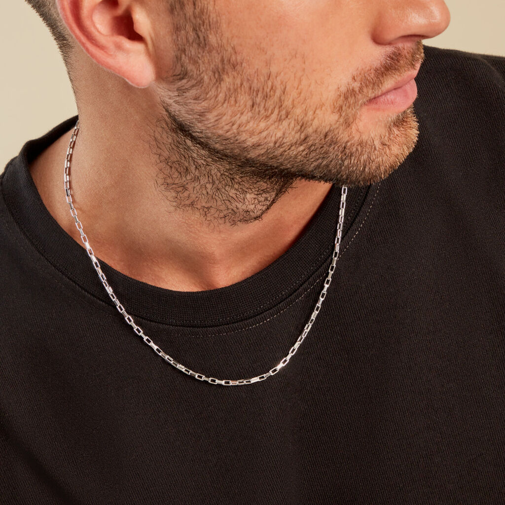 Chaine Donte Argent Blanc - Chaines Homme | Histoire d’Or