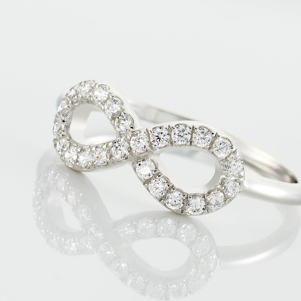 Bague Davila Argent Blanc Oxyde De Zirconium - Bagues avec pierre Femme | Histoire d&rsquo;Or