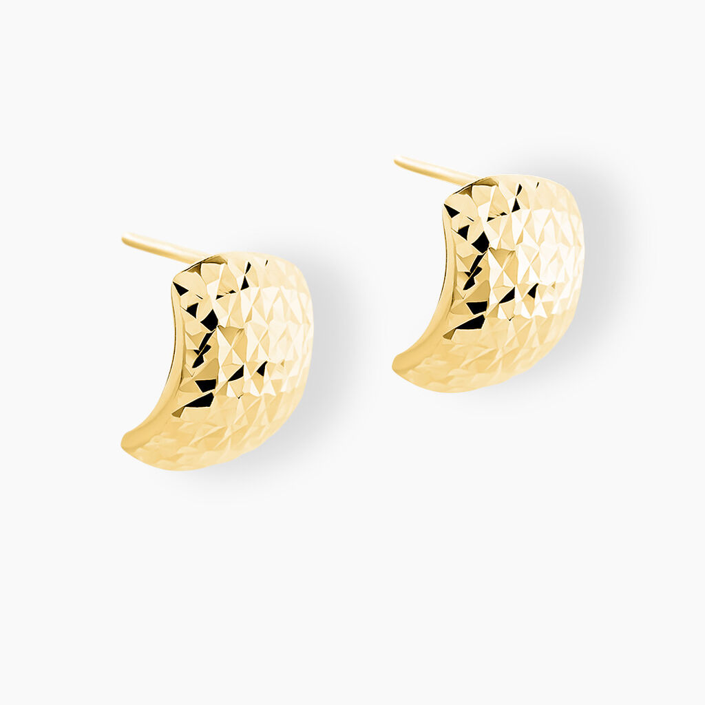 Boucles D'oreilles Puces Linddya Or Jaune - Clous d'oreilles Femme | Histoire d&rsquo;Or