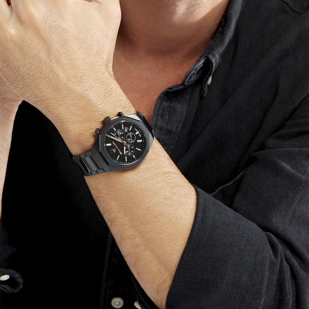 Montre Maserati Stile Noir - Montres Homme | Histoire d&rsquo;Or