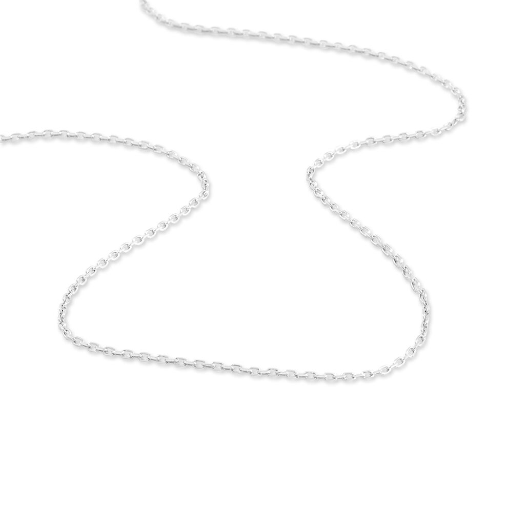 Chaîne Igoa Maille Forçat Diamantee Or Blanc - Chaines Femme | Histoire d’Or