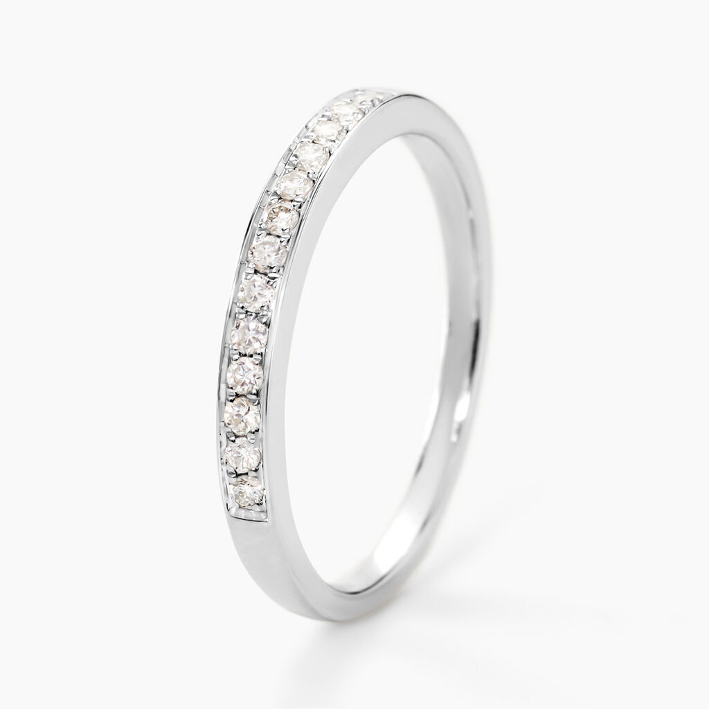 Alliance Rhea Or Blanc Diamant - Alliances Femme | Histoire d’Or