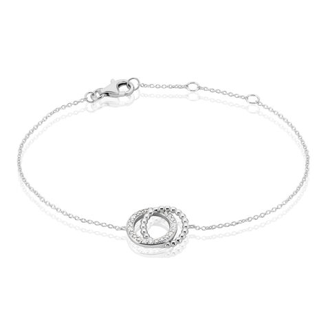 Bracelet Magou Argent Blanc Oxyde De Zirconium - Bracelets Femme | Histoire d’Or