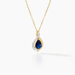 Collier Or Jaune Angelika Saphir - Colliers Femme | Histoire d&rsquo;Or