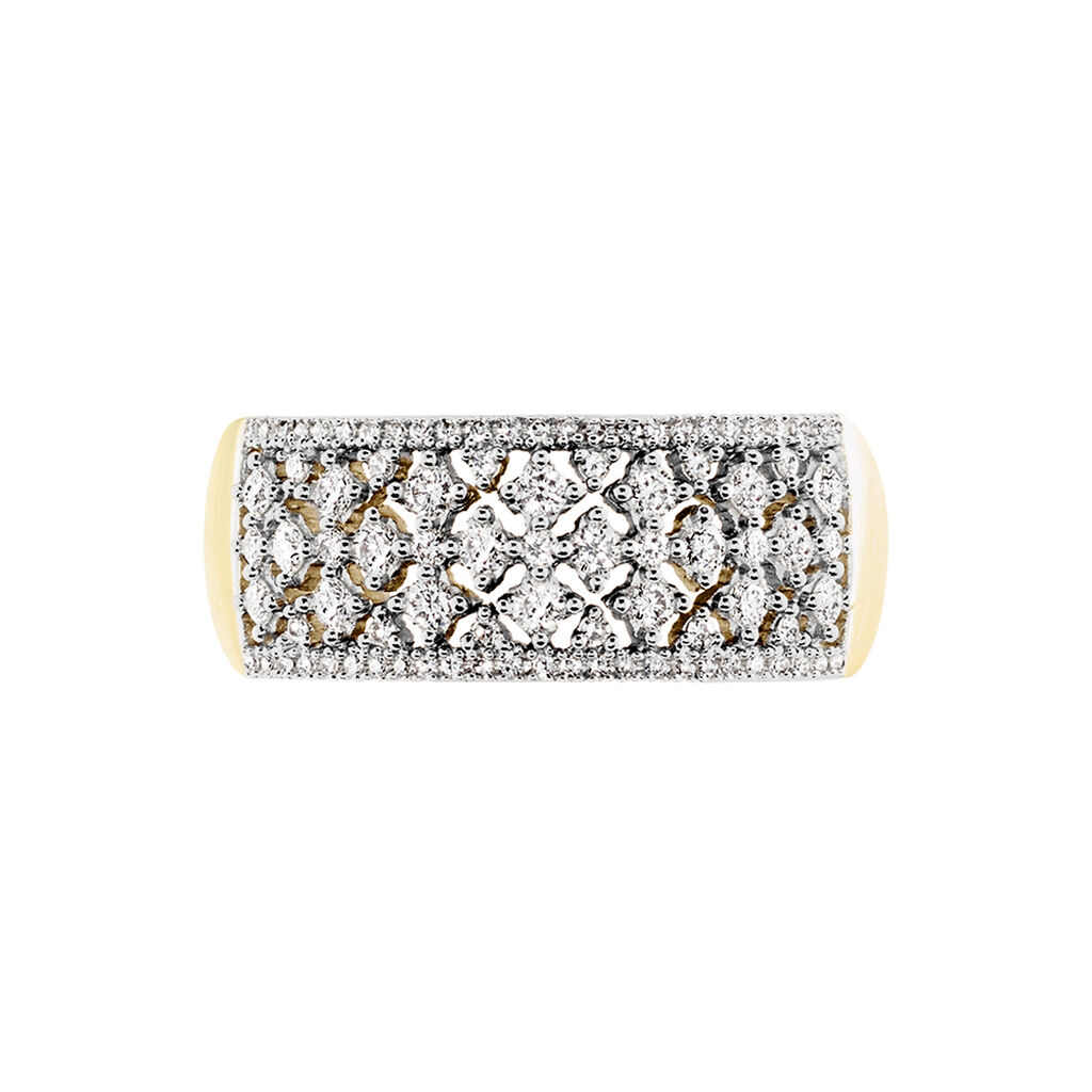 Bague Theolinne Or Jaune Diamant - Bagues avec pierre Femme | Histoire d’Or