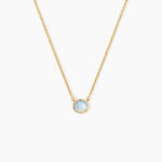 Collier Arenale Argent Dor&eacute; A L'Or 750/1000 Topaze - Colliers Femme | Histoire d&rsquo;Or