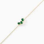 Bracelet Quincey Or Jaune Emeraude - Bracelets Femme | Histoire d&rsquo;Or
