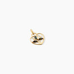 Pendentif Baylee Argent Dor&eacute; A L'Or 750/1000 Topaze Oxyde De Zirconium - F&ecirc;te des m&egrave;res Femme | Histoire d&rsquo;Or