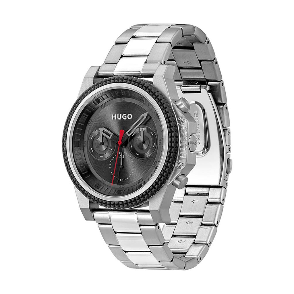 Montre Hugo Brave Noir - Montres Homme | Histoire d’Or