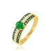 Bague Margot Or Jaune Emeraude Diamant - Bagues solitaires Femme | Histoire d’Or