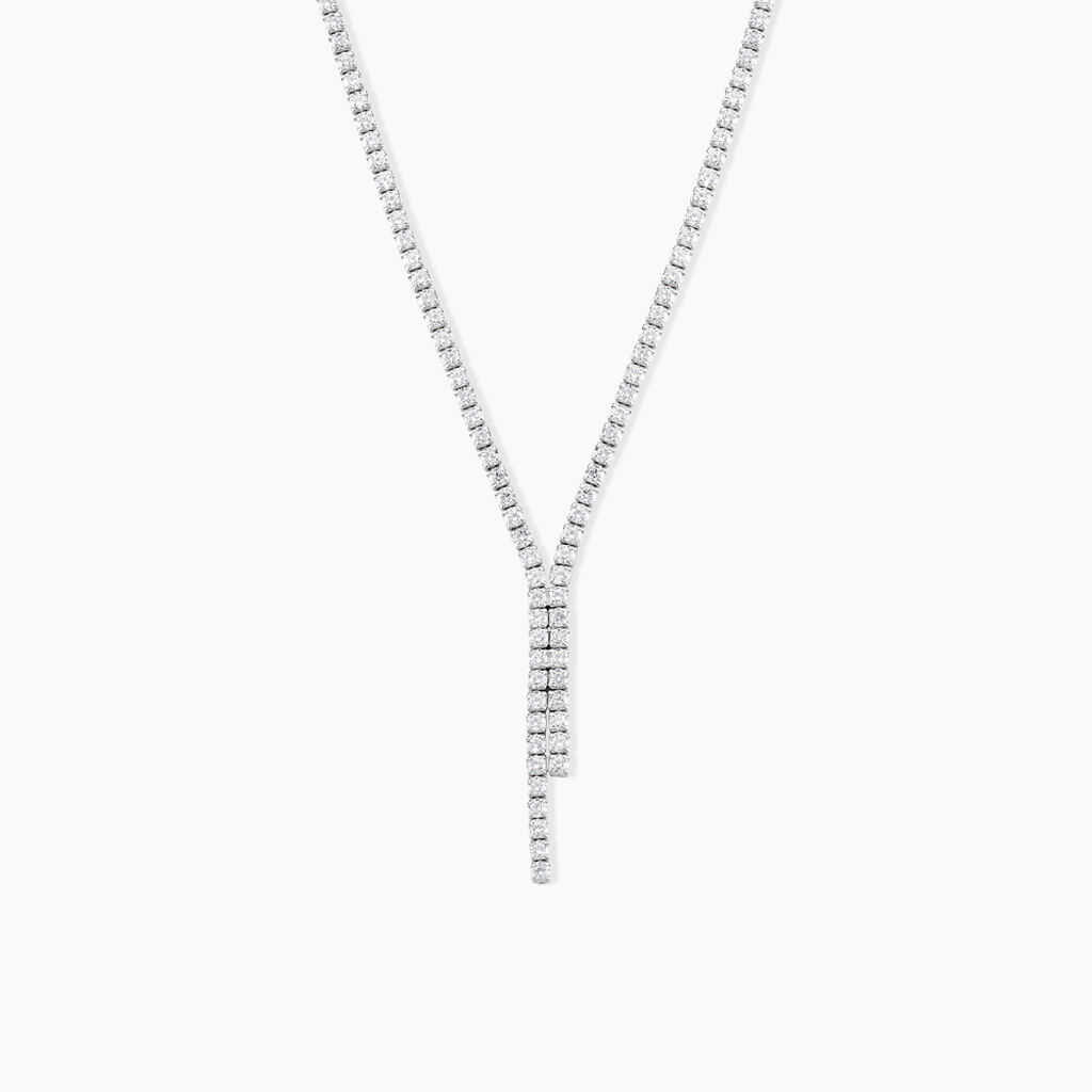Collier Anthia Argent Blanc Oxyde De Zirconium - Colliers Femme | Histoire d&rsquo;Or