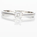Bague Solitaire Victoria Or Blanc Diamant - Bagues solitaires Femme | Histoire d&rsquo;Or