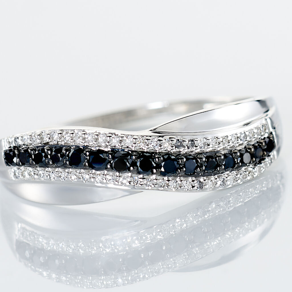 Bague Calliste Or Blanc Diamant - Bagues avec pierre Femme | Histoire d&rsquo;Or