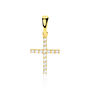 Pendentif Canice Croix Or Jaune Oxyde De Zirconium