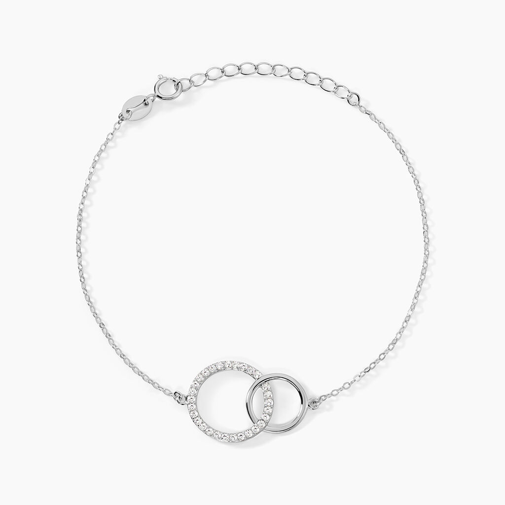 Bracelet Yalaz Argent Blanc Oxyde De Zirconium - F&ecirc;te des m&egrave;res Femme | Histoire d&rsquo;Or