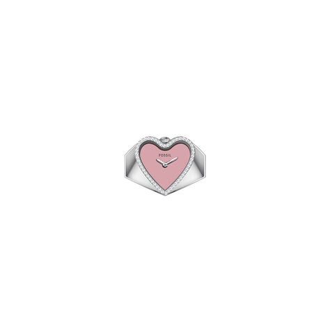Montre Fossil Heart Watch Ring Rose - Montres Femme | Histoire d’Or
