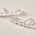 Boucles D'oreilles Puces Winter Sweetness Argent Blanc Oxyde - Boucles d'oreilles fantaisie Femme | Histoire d&rsquo;Or