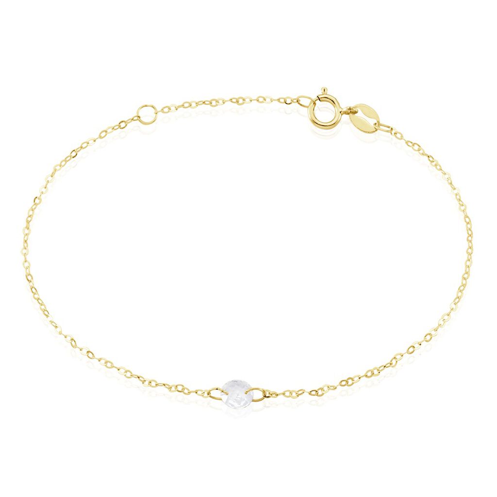 Bracelet Or Jaune Emilee Oxyde De Zirconium - Bracelets Enfant | Histoire d’Or